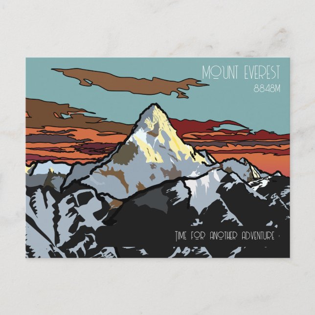 Carte Postale Mont Everest - Le sommet de la planète (Devant)