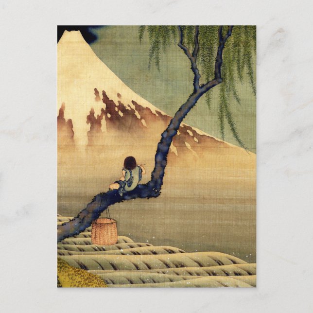Carte Postale Mont Fuji Japonais Vintage (Devant)