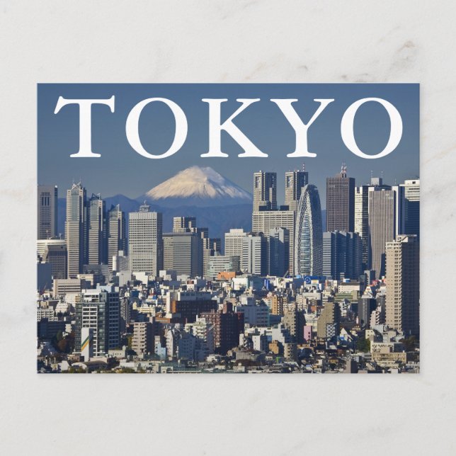 Carte Postale Mont Fuji | Tokyo Japon | Joyeux Anniversaire (Devant)
