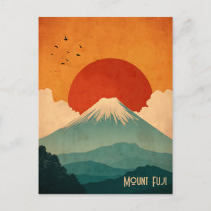 Carte Postale Mont Fuji vintage