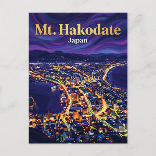 Carte Postale Mont Hakodate Japon