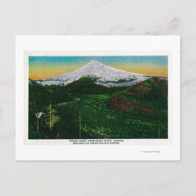 Carte Postale Mont Hood de Sandy River, ORMt. Hood (Devant)
