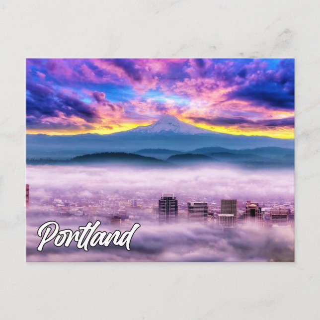 Carte Postale Mont Hood, Oregon, États-Unis (Devant)