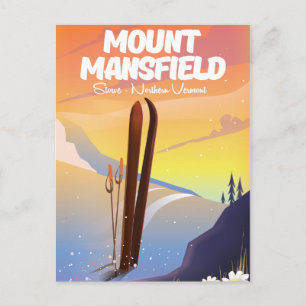 Carte Postale Mont Mansfield, Stowe ski du nord du Vermont