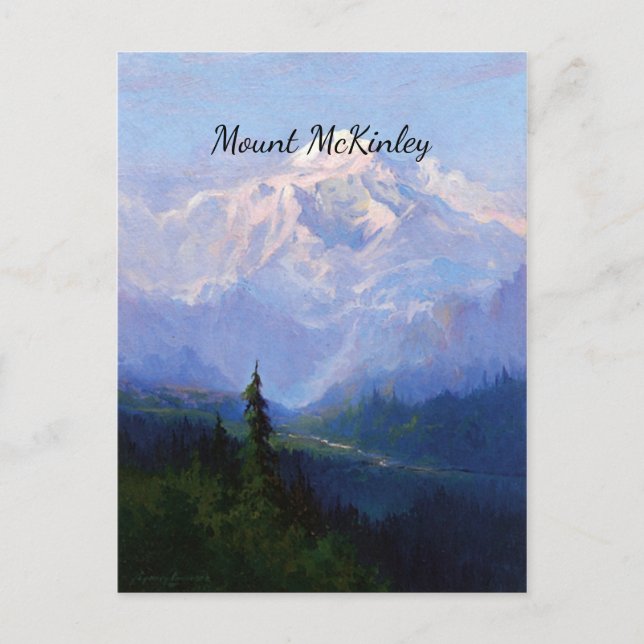 Carte Postale Mont McKinley, Alaska (Devant)