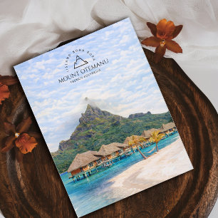 Carte Postale Mont Otemanu, île Bora Bora, Polynésie française