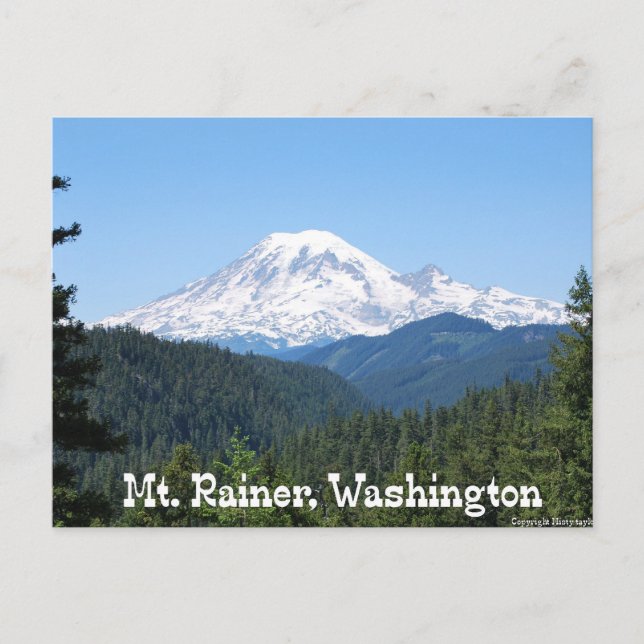 Carte Postale Mont Rainer, WA (Devant)