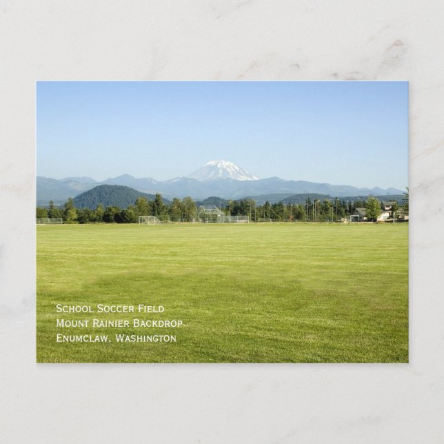 Carte postale Mont Rainier Soccer Field (Devant)