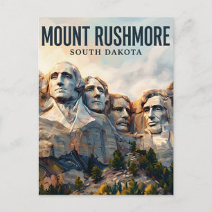 Carte Postale Mont Rushmore Dakota du Sud