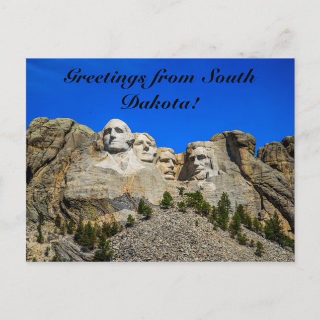 Carte Postale Mont Rushmore, Dakota du Sud (Devant)