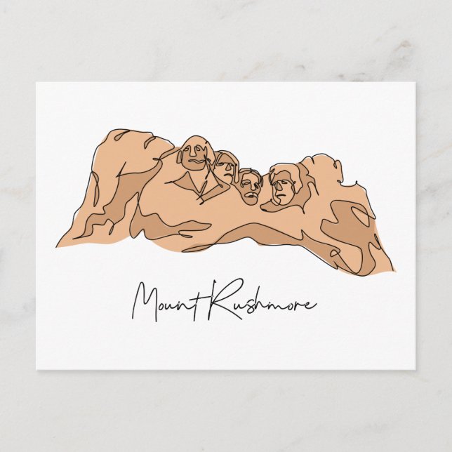 Carte Postale Mont Rushmore DAKOTA DU SUD (Devant)