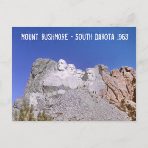 Carte Postale Mont Rushmore - Dakota du Sud 1963