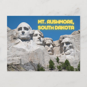 Carte Postale Mont Rushmore Dakota du Sud, Coloré, Voyage
