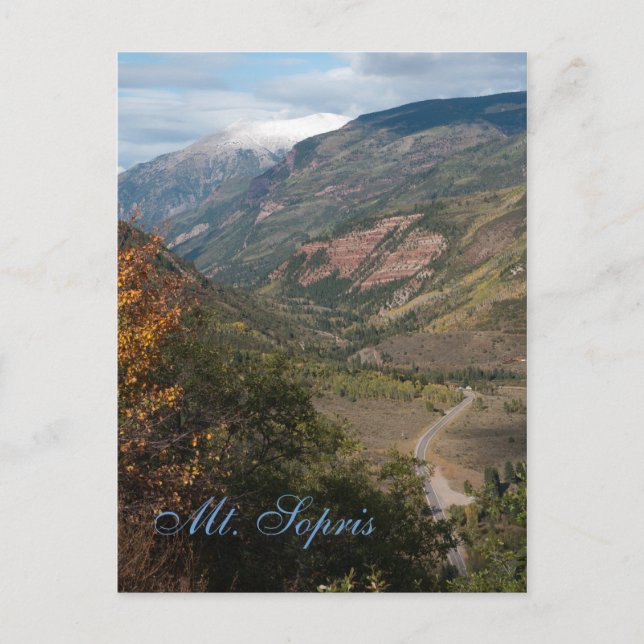 Carte Postale Mont Sopris, Colorado (Devant)