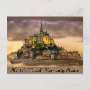 Carte Postale Mont St. Michel, Normandie, France