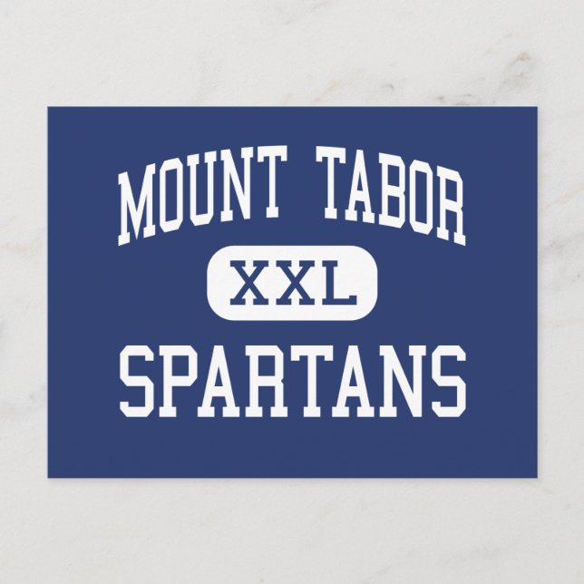 Carte Postale Mont Tabor - Spartans - Haut - Winston Salem (Devant)