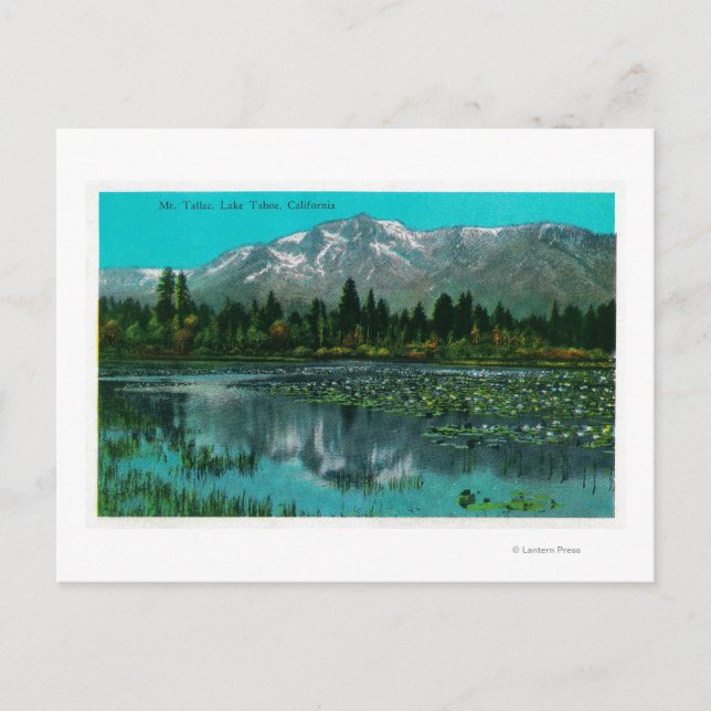Carte Postale Mont Tallac et lac Tahoe, Californie (Devant)