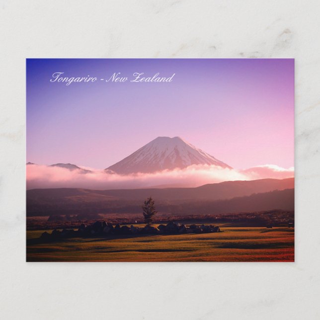 Carte Postale Mont Tongariro, Vulcano, Nouvelle-Zélande / Voyage (Devant)