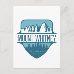 Carte Postale Mont Whitney conception de crête de montagne de Ca