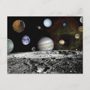 Carte Postale Montage planétaire