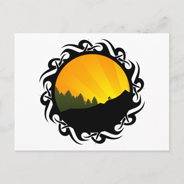 Carte Postale montagne cycliste rayz (Devant)