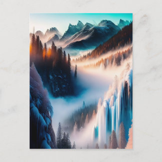 Carte Postale Montagne Neige