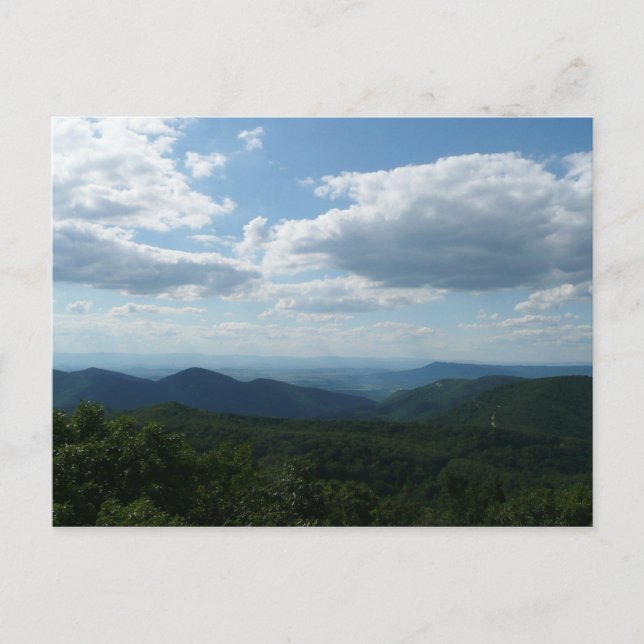 Carte Postale Montagnes Appalaches II Shenandoah (Devant)
