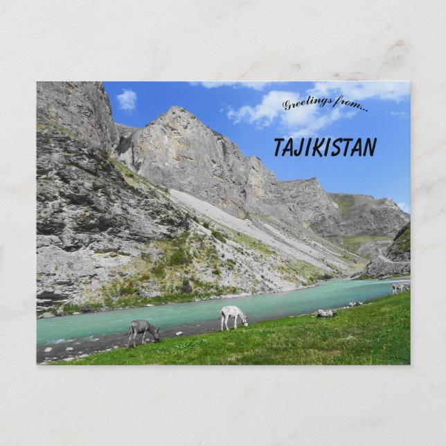 Carte Postale Montagnes au Tadjikistan (Devant)