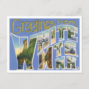Carte Postale Montagnes blanches, New Hampshire Vintages grandes