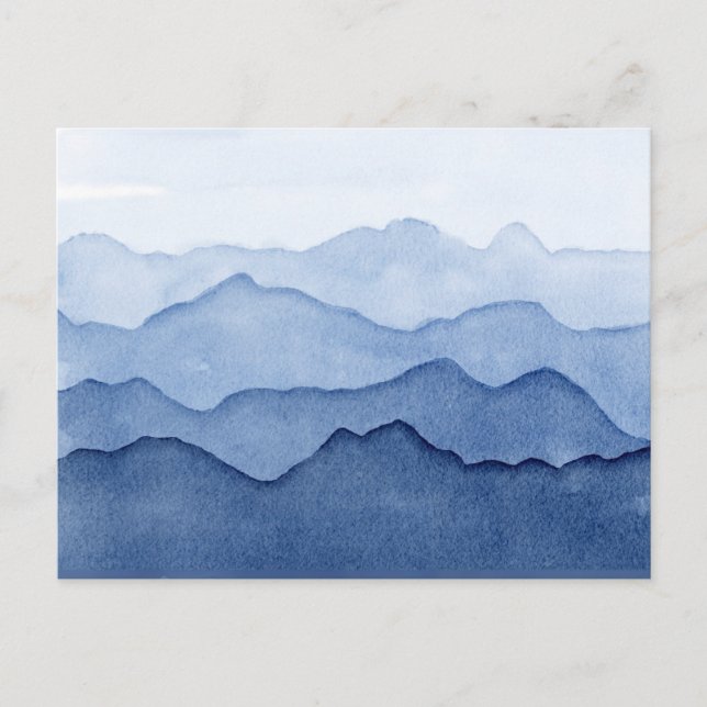 Carte Postale Montagnes Bleues (Devant)