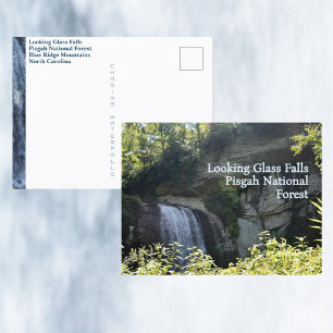 Carte Postale Montagnes Blue Ridge Chute de Looking Glass NC
