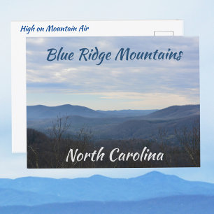 Carte Postale Montagnes Blue Ridge NC Air Photographique de Mont