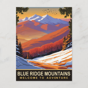Carte Postale Montagnes Blue Ridge, Voyage