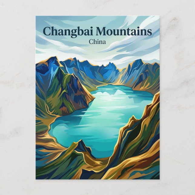 Carte Postale Montagnes Changbai Chine (Devant)