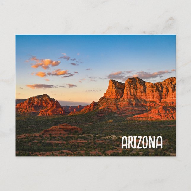 Carte Postale Montagnes de Sedona Arizona (Devant)