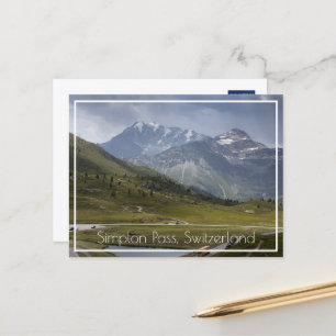 Carte Postale Montagnes du col Simplon, Suisse