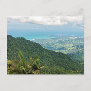 Carte Postale montagnes du luquillo surplombant le littoral de P