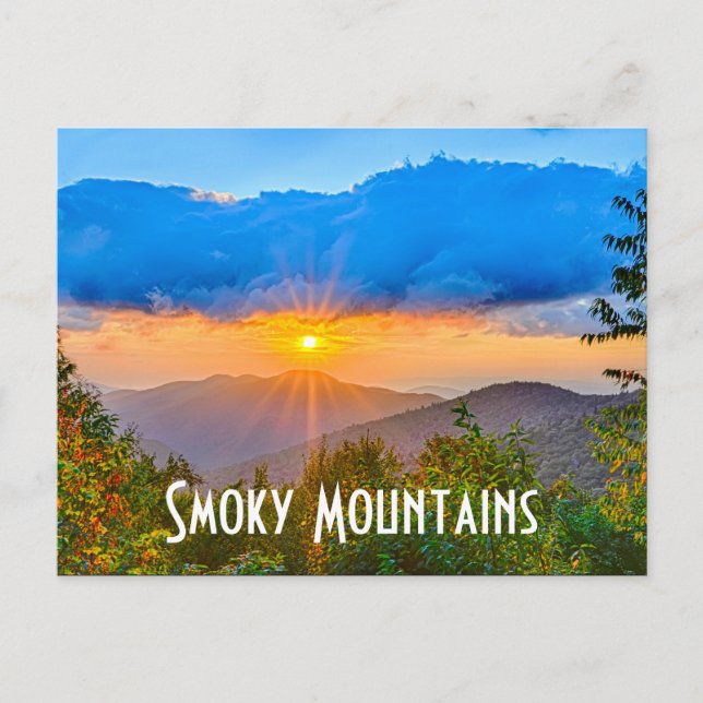 Carte Postale Montagnes fumées (Devant)
