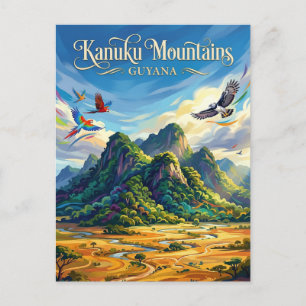 Carte Postale Montagnes Kanuku Guyana