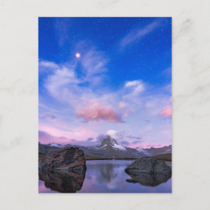 Carte Postale Montagnes Matterhorn & Lake Stellisee