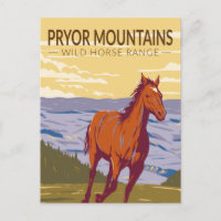 Montagnes Pryor Wild Horse Range Vintage