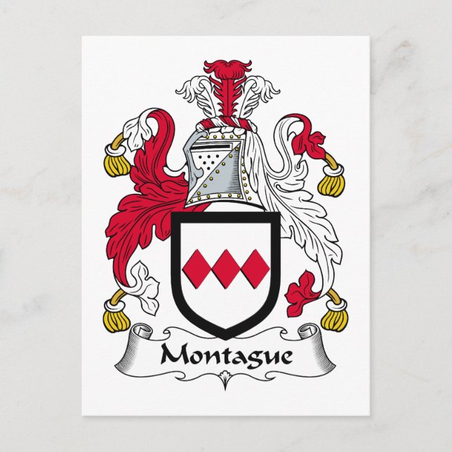 Carte Postale Montague Family Crest (Devant)