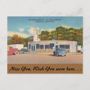 Carte Postale Montana, Entrée Frontier, Missoula