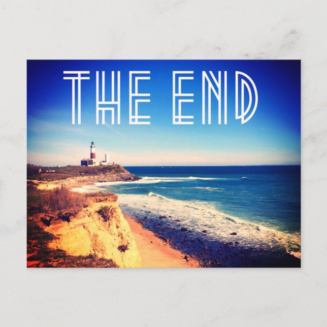 carte postale montauk new york (Devant)