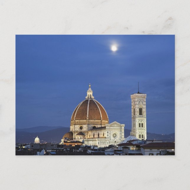 Carte Postale Monte de Lune et la cathédrale de Florence, Basili (Devant)