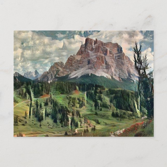 Carte postale Monte Pelmo Painting (Devant)