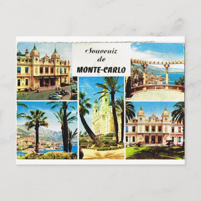 Carte Postale Montecarlo, premier multivue (Devant)