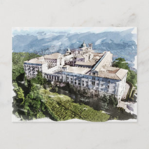 Carte Postale Montecassino Toscane Italie Monastère historique A