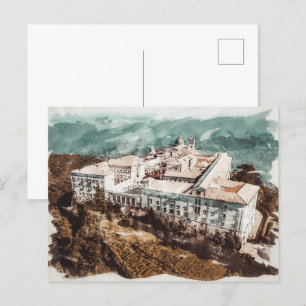 Carte Postale Montecassino Toscane Italie Monastère historique A