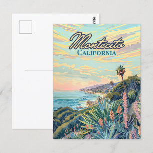Carte Postale Montecito California Père Noël Barbara Coastline